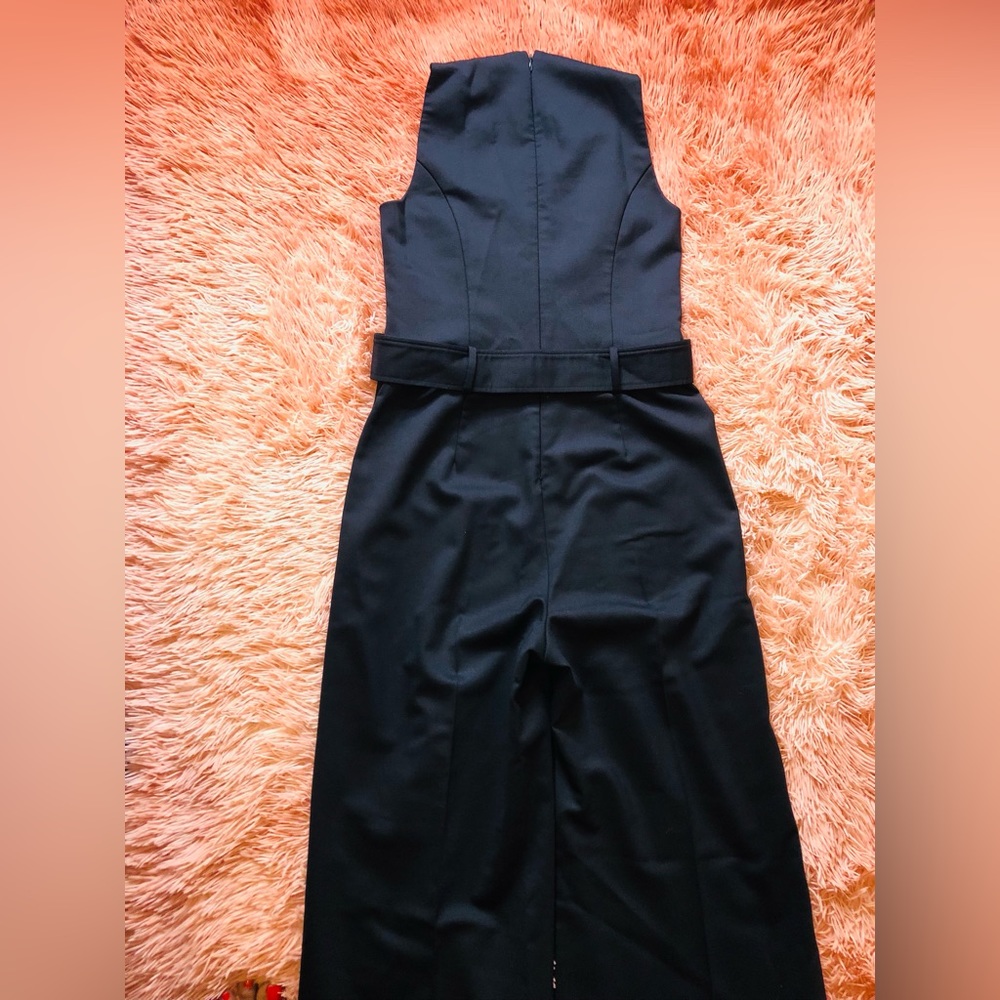 Theory Woman Anieksa Crepe Jumpsuit Black . Size 8 - Picture 6 of 10